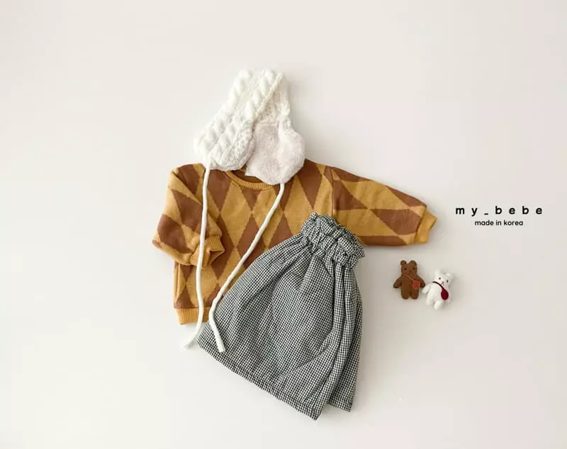 My Bebe - Korean Baby Fashion - #babyfever - Winter Jacquared Sweatshirt - 12