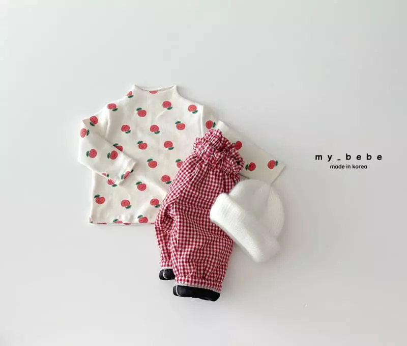 My Bebe - Korean Baby Fashion - #babyfever - Paint Turtleneck Tee - 8