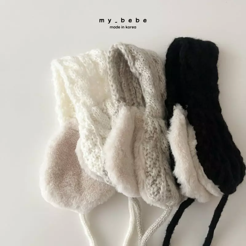 My Bebe - Korean Baby Fashion - #babyfever - Mink Earmuffs - 4