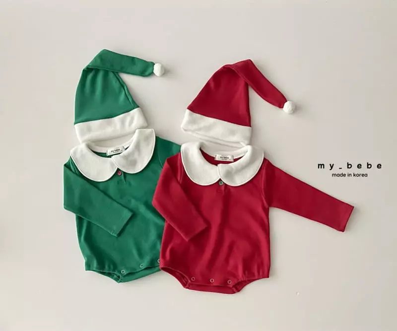 My Bebe - Korean Baby Fashion - #babygirlfashion - Christmas Bodysuit Set