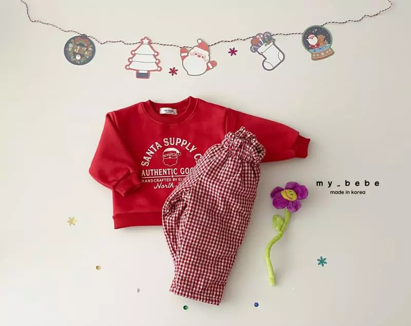 My Bebe - Korean Baby Fashion - #babygirlfashion - Snata Sweatshirt - 12