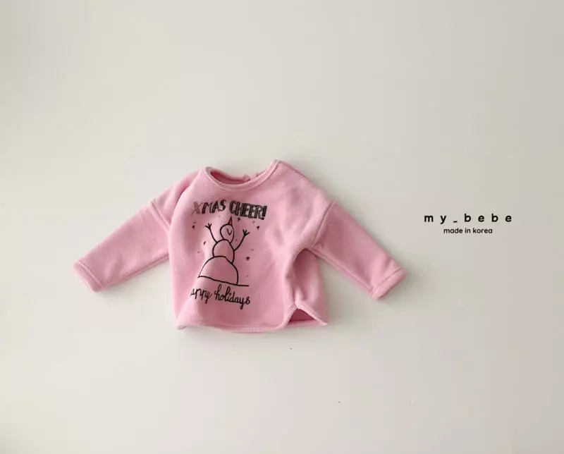 My Bebe - Korean Baby Fashion - #babygirlfashion - Snowman Piping Tee - 11