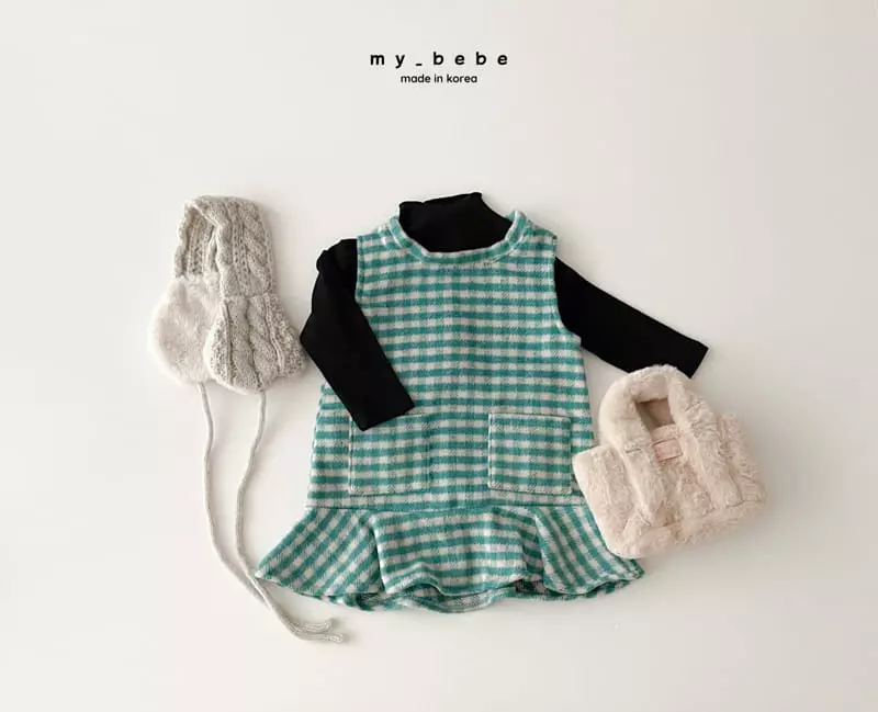 My Bebe - Korean Baby Fashion - #babygirlfashion - Stick One-piece - 10