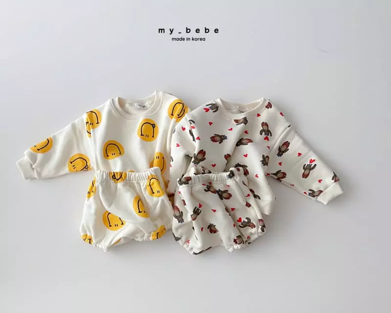 My Bebe - Korean Baby Fashion - #babyfever - Winter Bloomer Set - 4