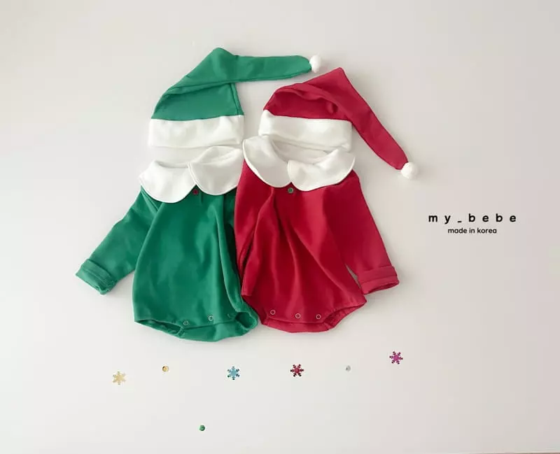 My Bebe - Korean Baby Fashion - #babyoninstagram - Christmas Bodysuit Set - 3