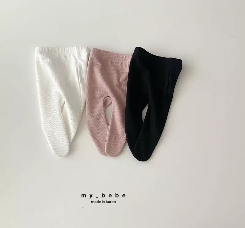 My Bebe - Korean Baby Fashion - #babyoninstagram - Soft Foot Leggings - 5