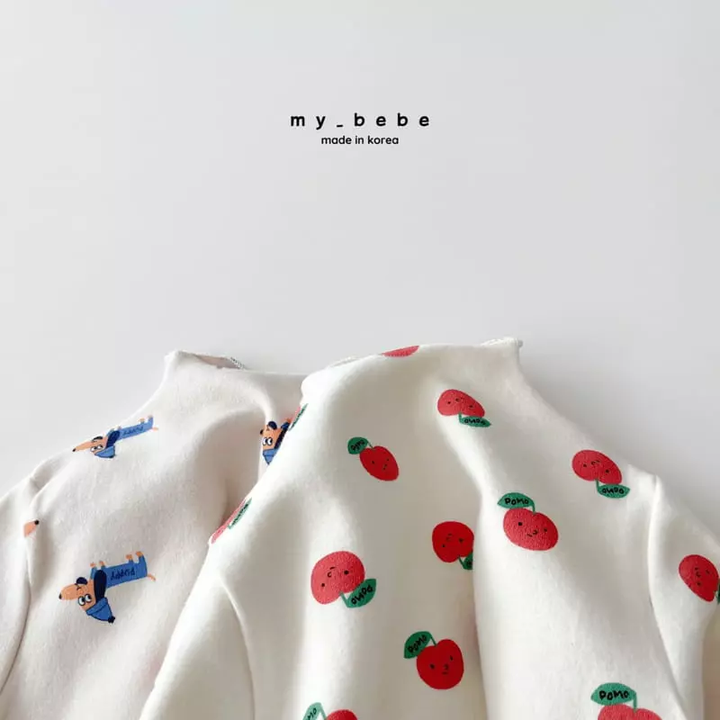 My Bebe - Korean Baby Fashion - #babyoninstagram - Paint Turtleneck Tee - 11