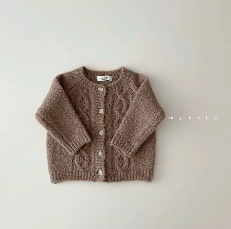 My Bebe - Korean Baby Fashion - #babyootd - Twist Cardigan - 5