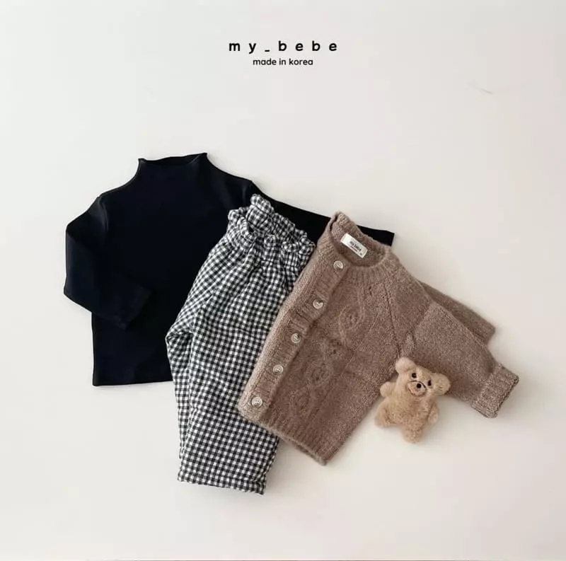 My Bebe - Korean Baby Fashion - #babyoutfit - Twist Cardigan - 6
