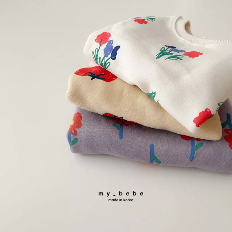 My Bebe - Korean Baby Fashion - #babyoutfit - Winter Paint Sweatshirt