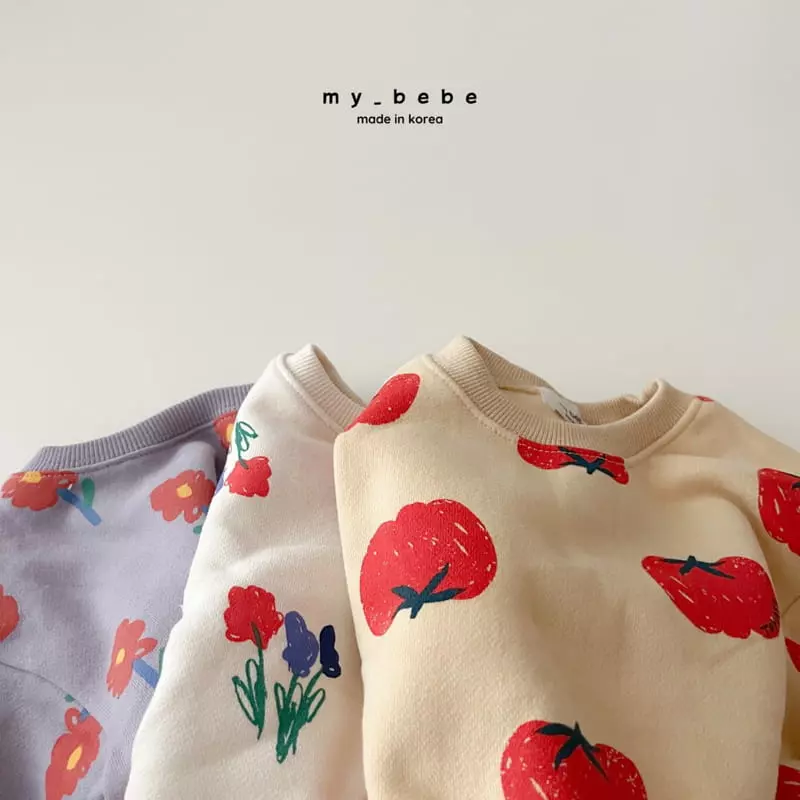 My Bebe - Korean Baby Fashion - #babyoutfit - Winter Paint Sweatshirt - 2