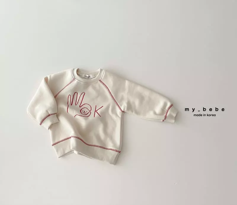 My Bebe - Korean Baby Fashion - #babyoutfit - Okay Sweatshirt