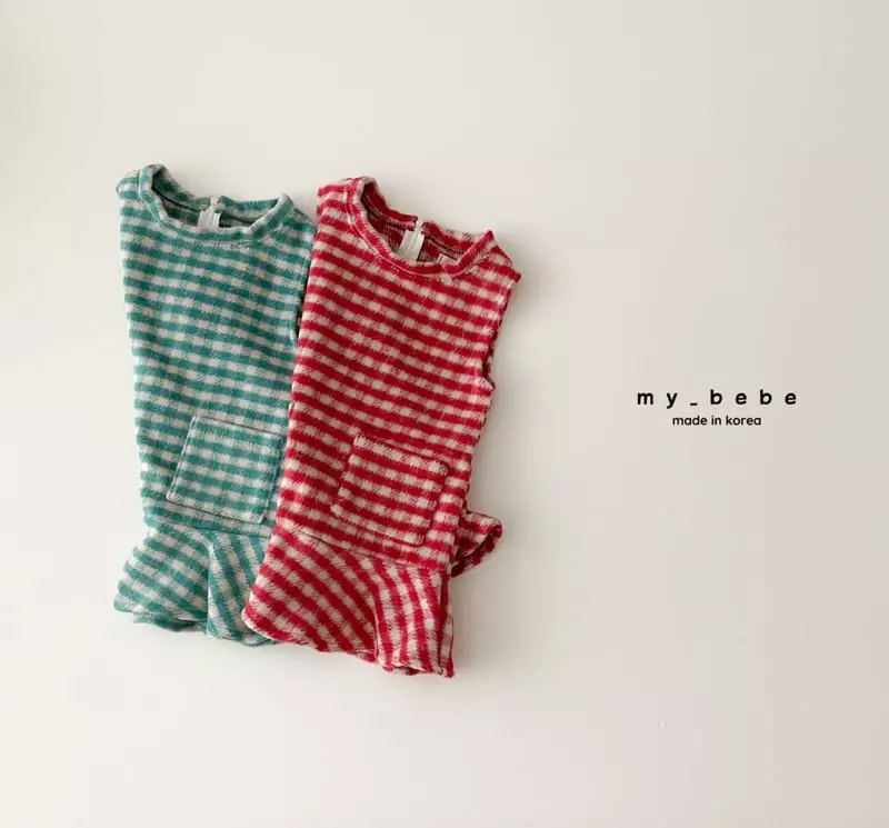 My Bebe - Korean Baby Fashion - #babywear - Stick One-piece