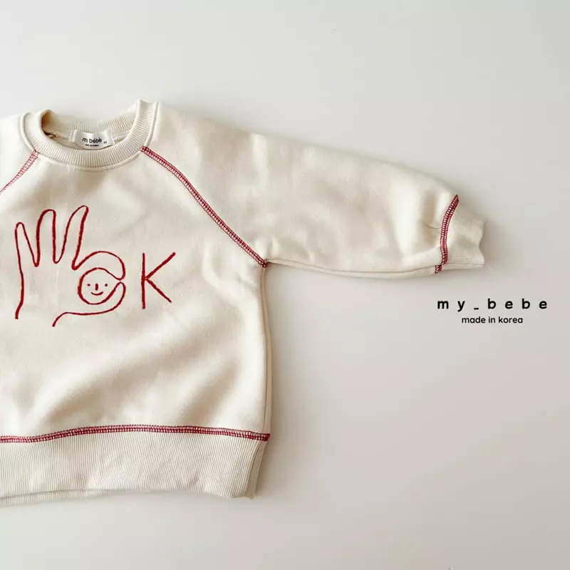 My Bebe - Korean Baby Fashion - #babywear - Okay Sweatshirt - 2