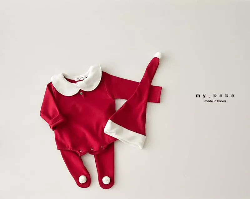 My Bebe - Korean Baby Fashion - #onlinebabyboutique - Christmas Bodysuit Set - 8