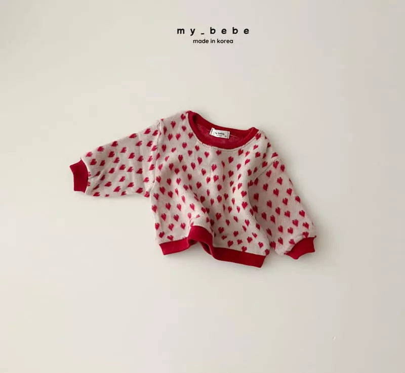 My Bebe - Korean Baby Fashion - #onlinebabyboutique - Winter Jacquared Sweatshirt - 5