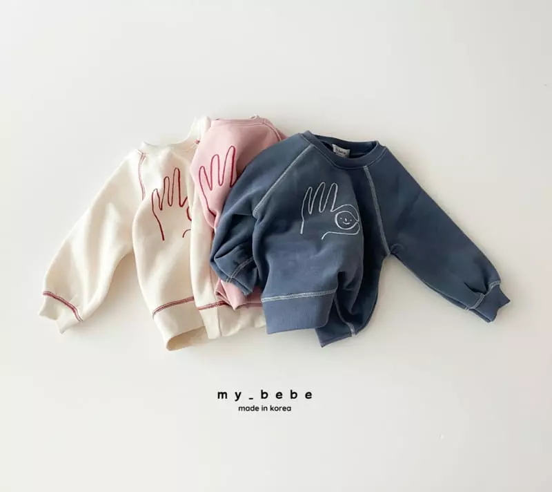 My Bebe - Korean Baby Fashion - #onlinebabyboutique - Okay Sweatshirt - 3
