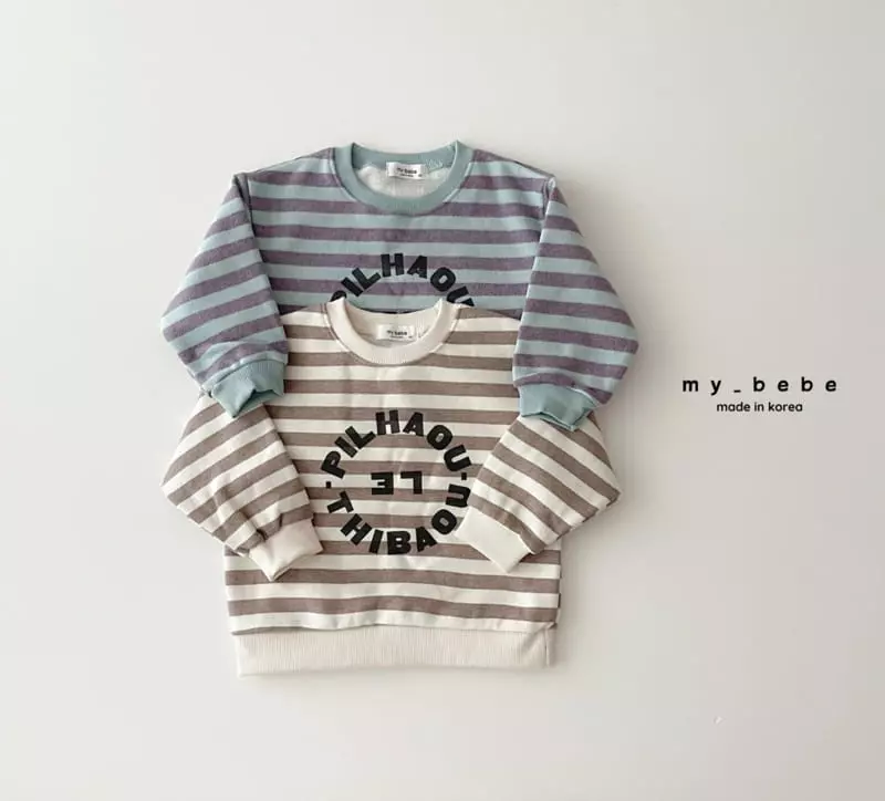 My Bebe - Korean Baby Fashion - #onlinebabyboutique - Circle Sweatshirt - 2