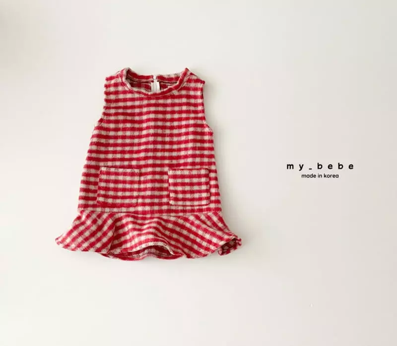 My Bebe - Korean Baby Fashion - #onlinebabyshop - Stick One-piece - 3