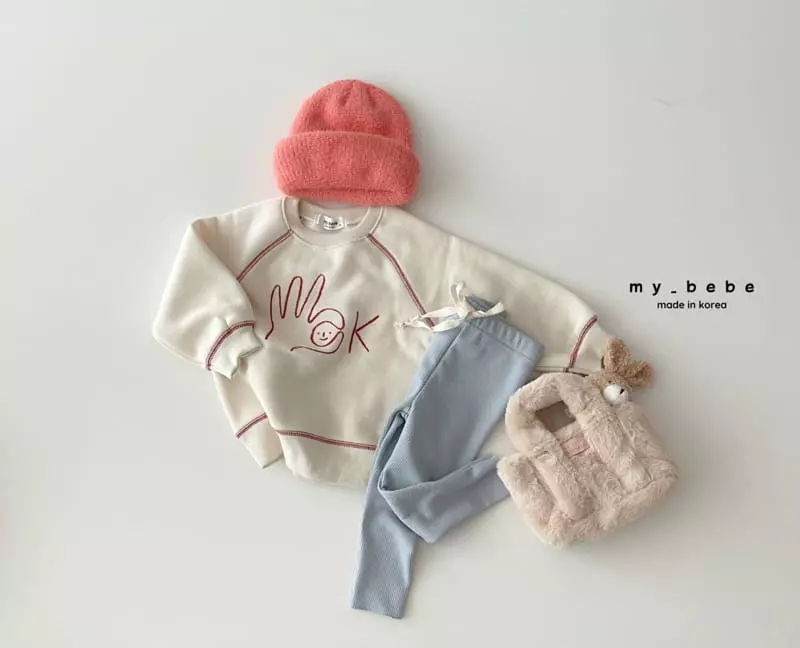 My Bebe - Korean Baby Fashion - #onlinebabyshop - Winter Fleece Leggings - 9