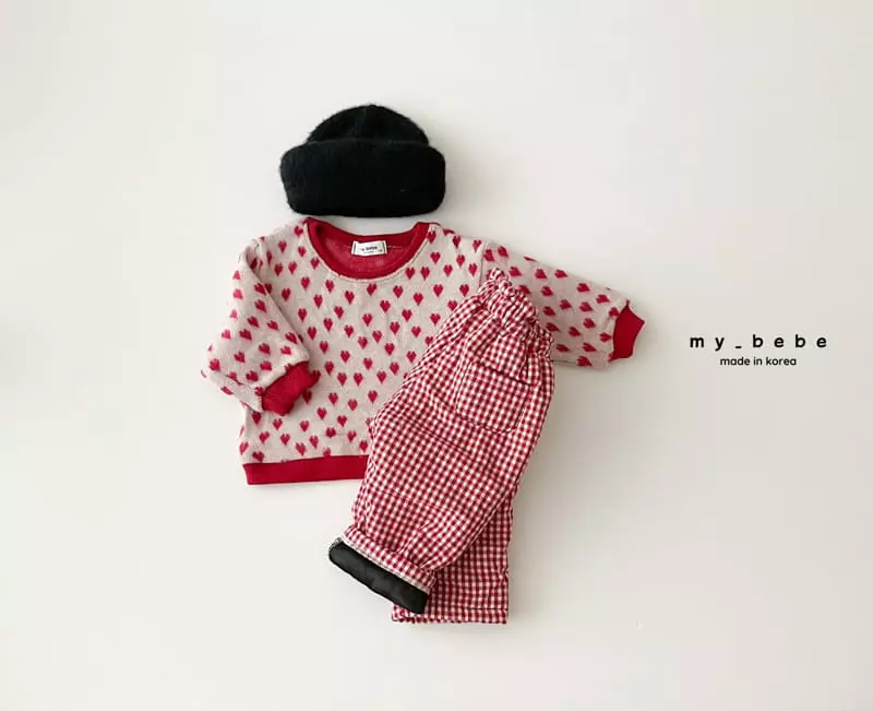 My Bebe - Korean Baby Fashion - #onlinebabyshop - Winter Jacquared Sweatshirt - 6