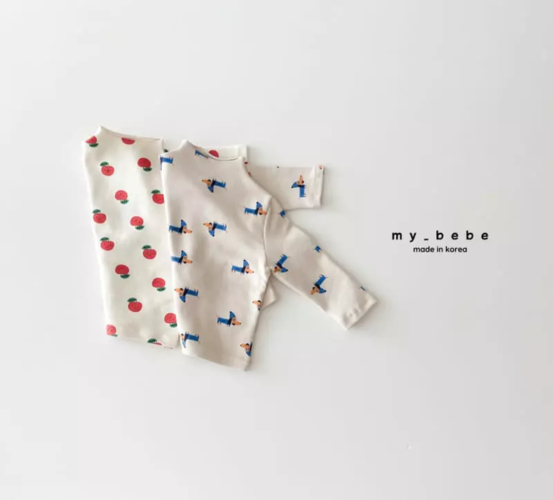 My Bebe - Korean Baby Fashion - #onlinebabyshop - Paint Turtleneck Tee - 2