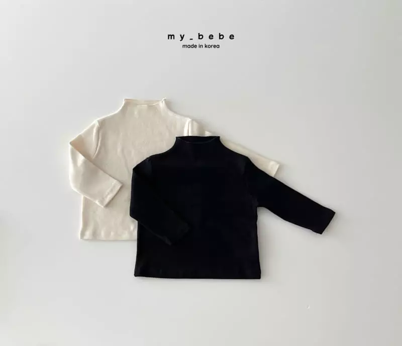 My Bebe - Korean Baby Fashion - #onlinebabyshop - Basic Turtleneck Tee