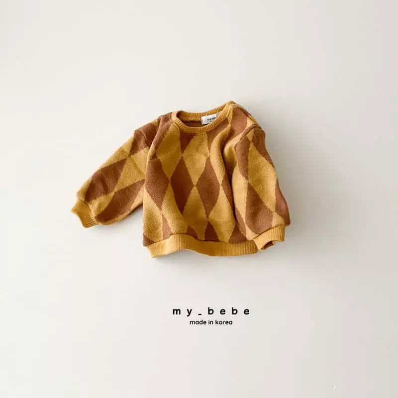 My Bebe - Korean Baby Fashion - #smilingbaby - Winter Jacquared Sweatshirt - 7