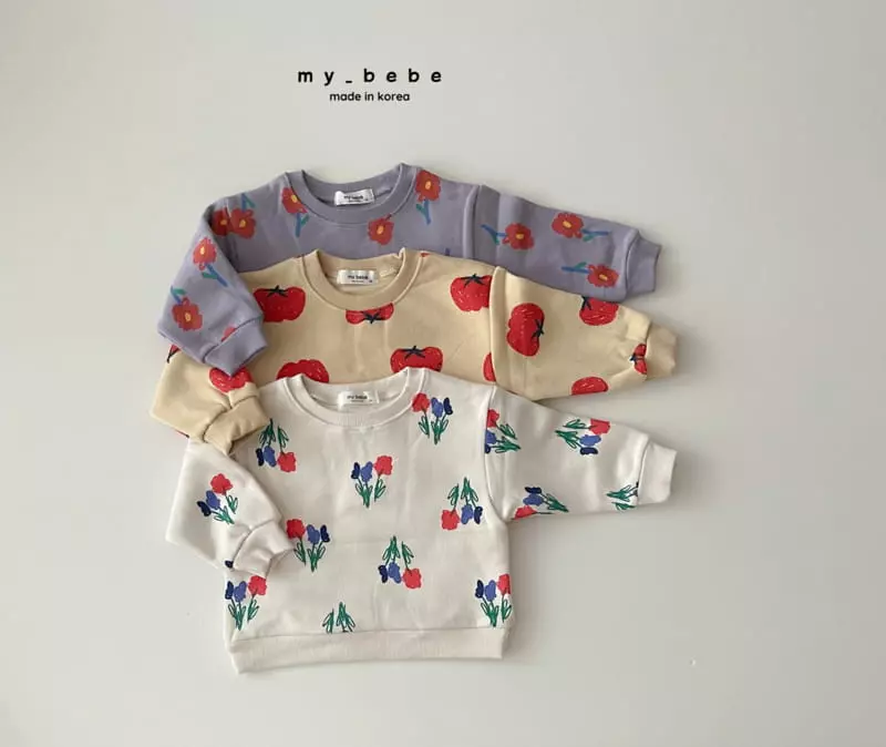 My Bebe - Korean Baby Fashion - #smilingbaby - Winter Paint Sweatshirt - 6
