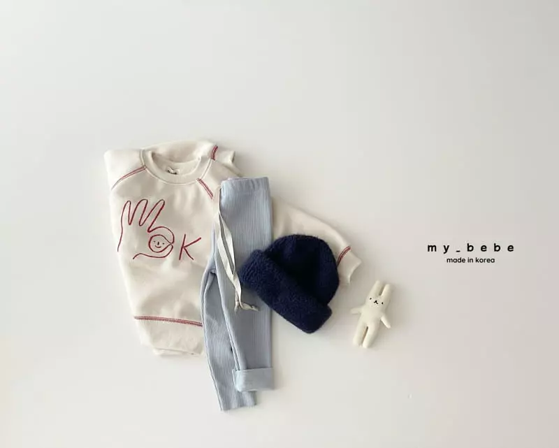 My Bebe - Korean Baby Fashion - #smilingbaby - Okay Sweatshirt - 5