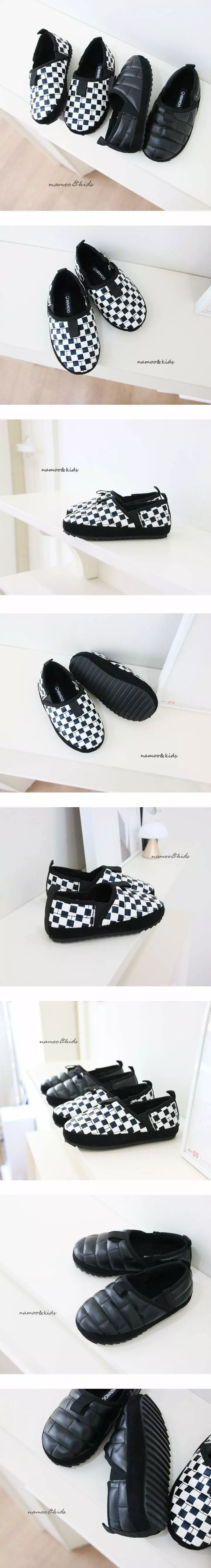Namoo & Kids - Korean Children Fashion - #childofig - Checker Board Padding Sneakers