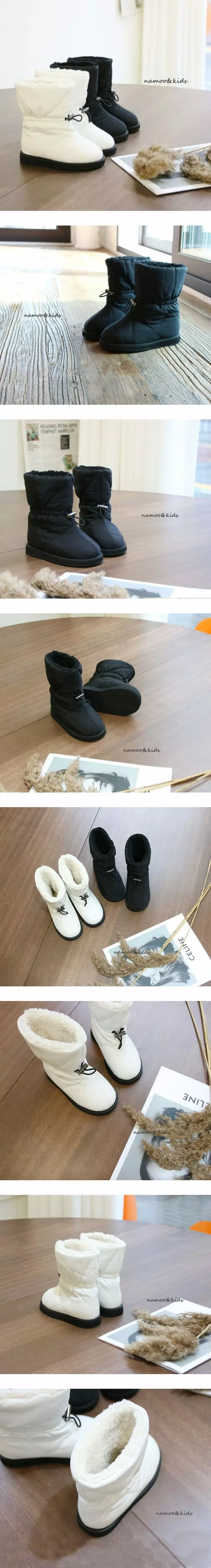 Namoo & Kids - Korean Children Fashion - #todddlerfashion - Cream Padding Boots