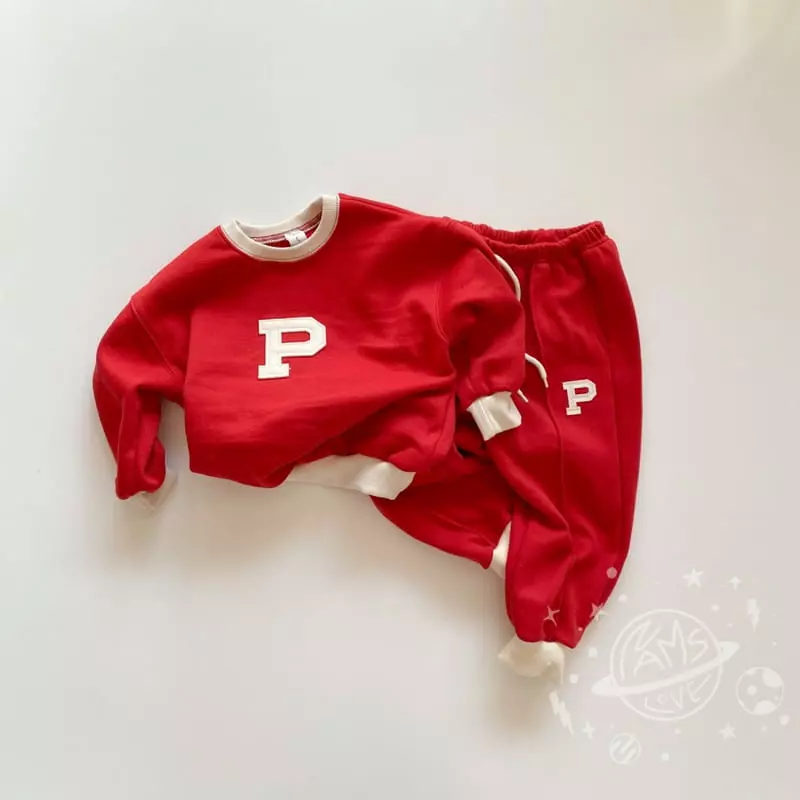 Nams - Korean Children Fashion - #kidzfashiontrend - P Embrodiery Sweatshirt - 4