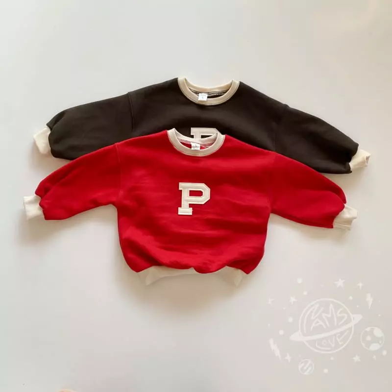 Nams - Korean Children Fashion - #childofig - P Embrodiery Sweatshirt - 9