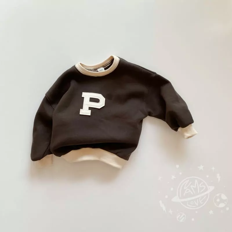 Nams - Korean Children Fashion - #kidzfashiontrend - P Embrodiery Sweatshirt - 3