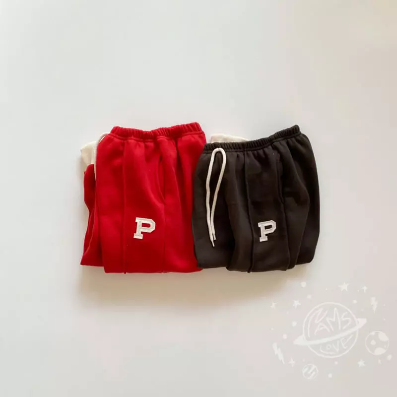 Nams - Korean Children Fashion - #kidzfashiontrend - P Embrodiery Pants - 2