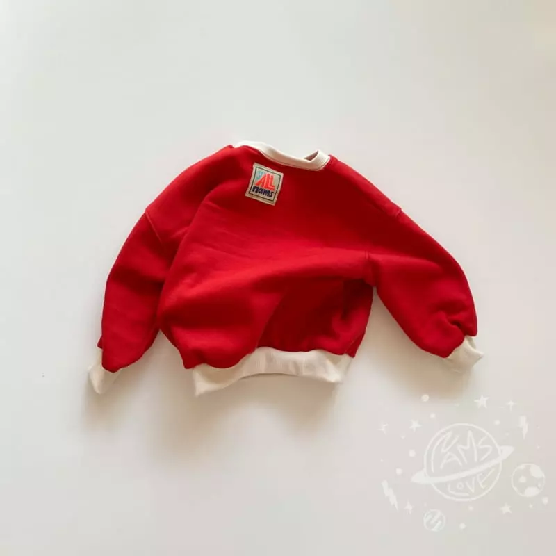 Nams - Korean Children Fashion - #littlefashionista - P Embrodiery Sweatshirt - 5
