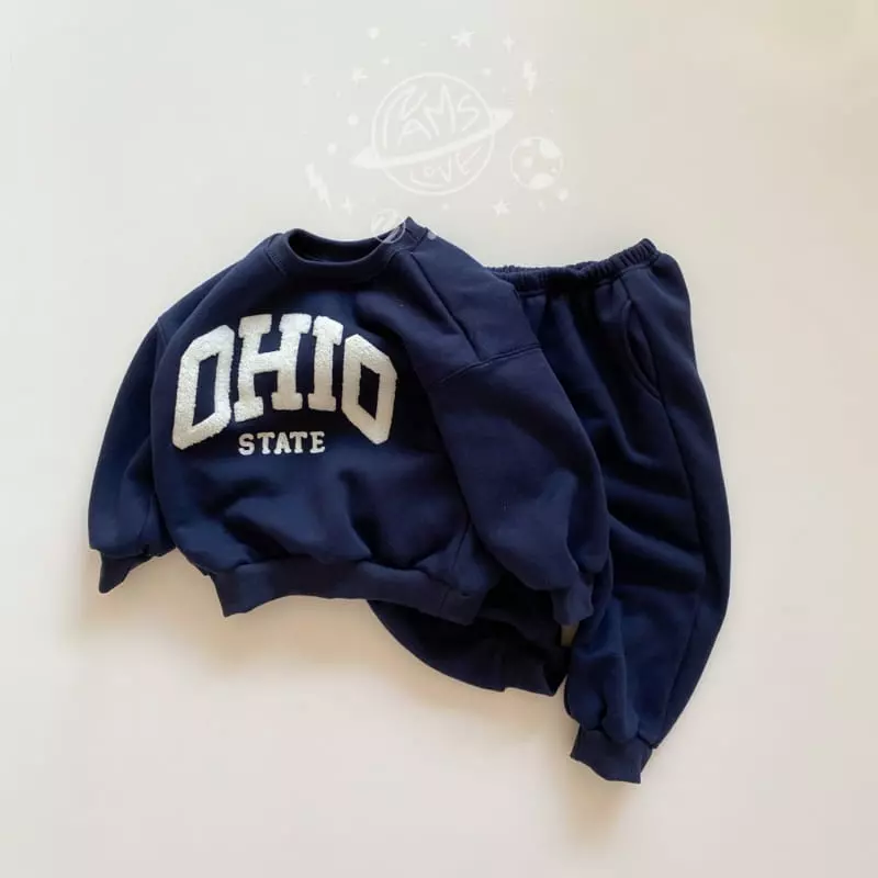Nams - Korean Children Fashion - #littlefashionista - Ohio Top Bottom Set - 4