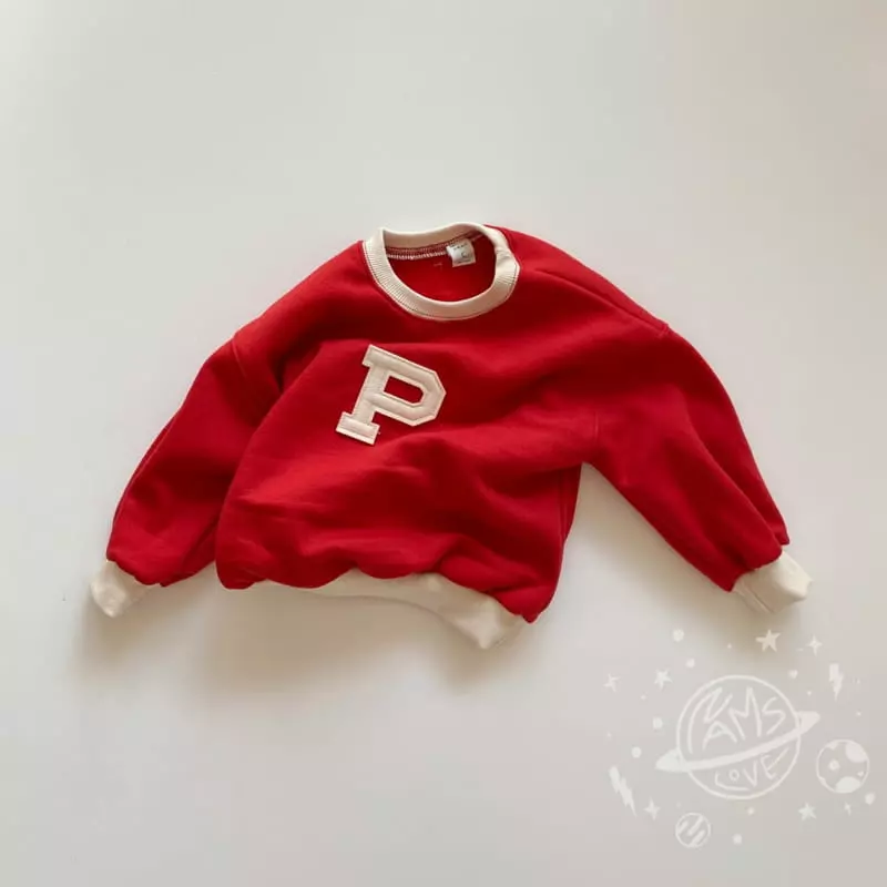 Nams - Korean Children Fashion - #prettylittlegirls - P Embrodiery Sweatshirt - 8