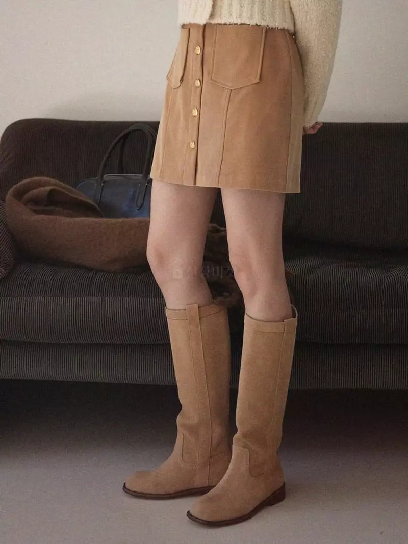 Nan - Korean Women Fashion - #momslook - Corduroy Skirt - 10