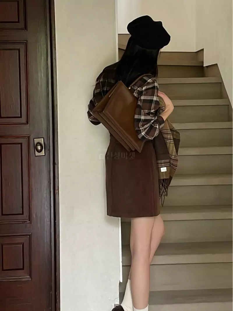 Nan - Korean Women Fashion - #momslook - Corduroy Skirt - 8