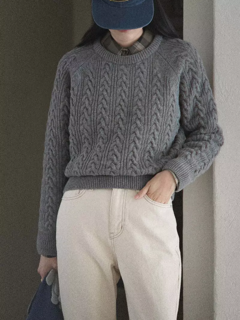 Nan - Korean Women Fashion - #momslook - Chelsea Twid Knit Tee - 9
