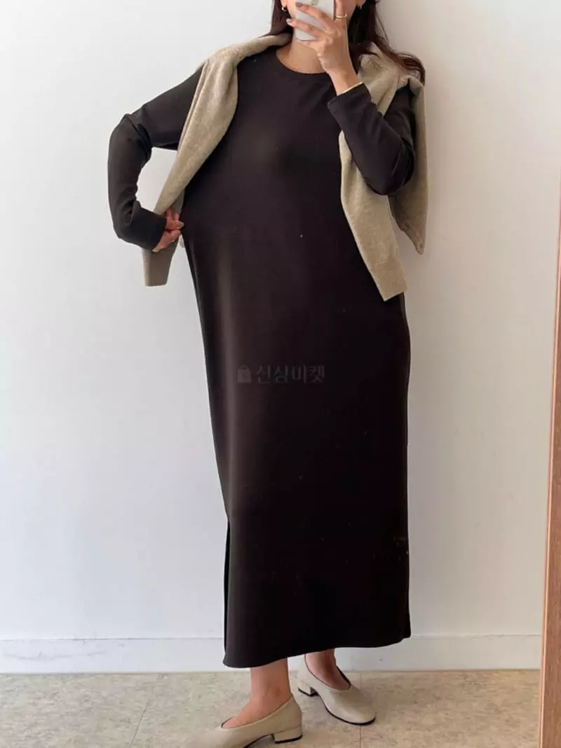 Nan - Korean Women Fashion - #momslook - Easy Long Sleeves One-piece - 6