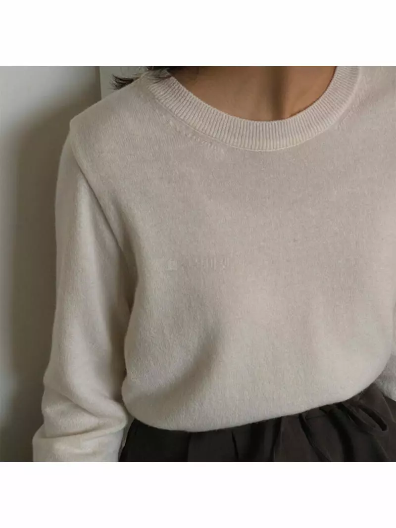 Nan - Korean Women Fashion - #momslook - Soft Cash Long Sleeves - 2