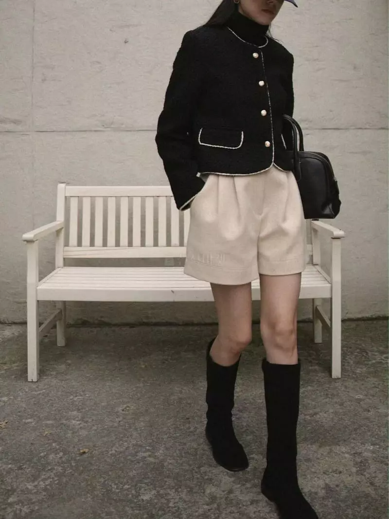 Nan - Korean Women Fashion - #momslook - Bold Twid Jacket - 11