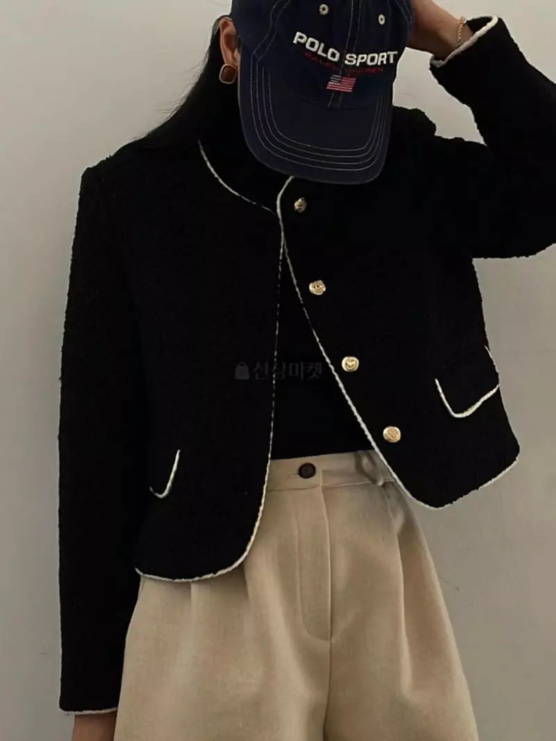 Nan - Korean Women Fashion - #momslook - Bold Twid Jacket - 3