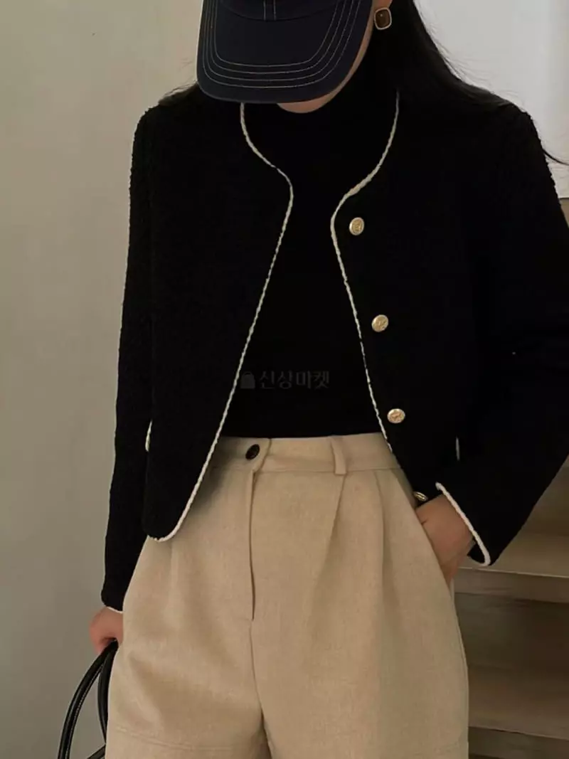 Nan - Korean Women Fashion - #momslook - Bold Twid Jacket - 5