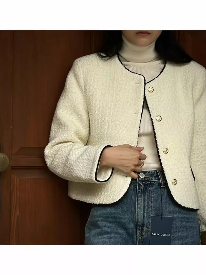 Nan - Korean Women Fashion - #momslook - Bold Twid Jacket - 7