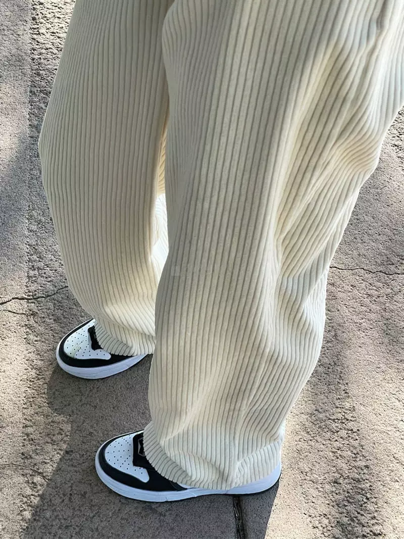 Nan - Korean Women Fashion - #shopsmall - Corduroy Pants - 2