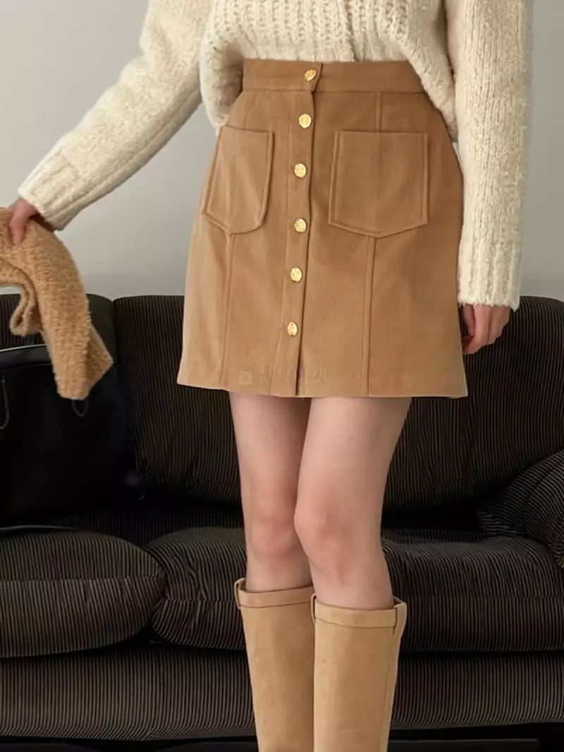 Nan - Korean Women Fashion - #thatsdarling - Corduroy Skirt - 2